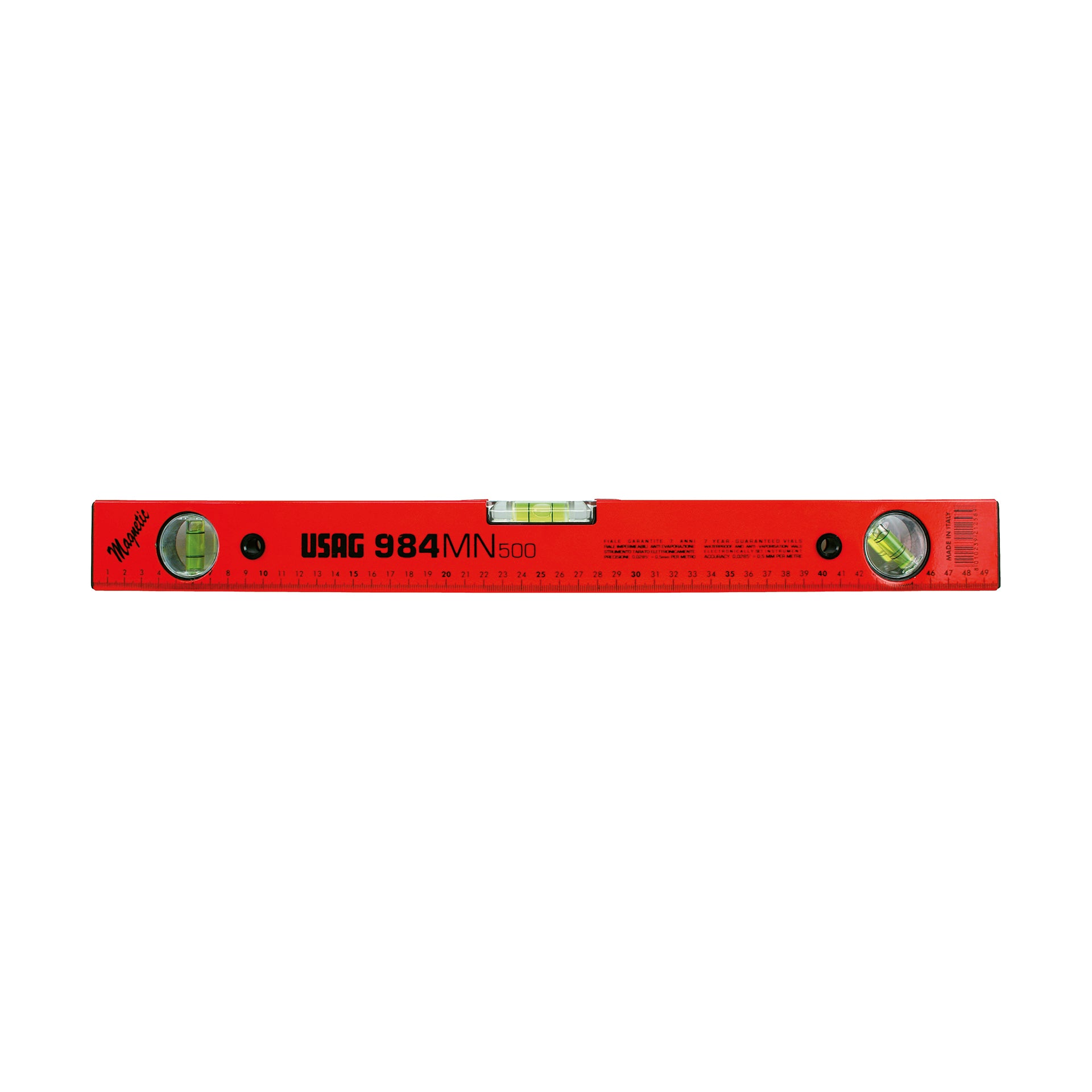 984 MN - Aluminum levels with magnetic base - Usag 984 MN - Aluminum levels with magnetic base - Usag